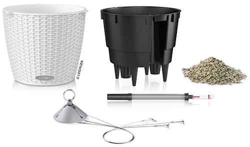 NIDO Cottage White Planters as Full Set